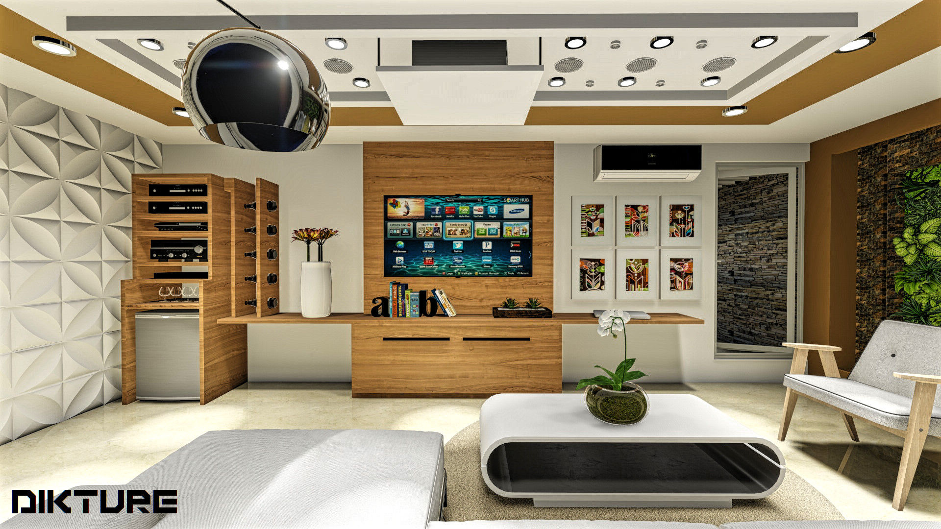 homify Moderne mediakamers Accessoires & decoratie