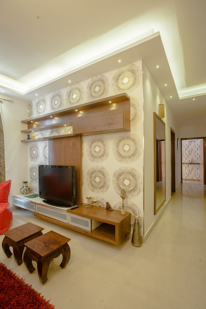 3 BHK partement , In Built Concepts is now FABDIZ In Built Concepts is now FABDIZ Classic style living room Plywood