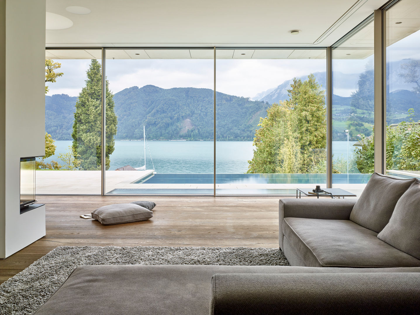 Haus am Attersee, Backraum Architektur Backraum Architektur Salas de estar modernas