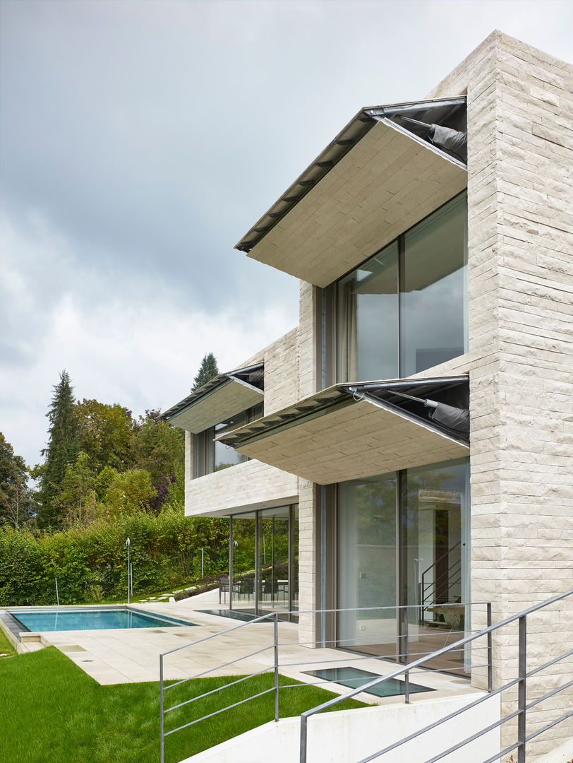 Haus am Attersee, Backraum Architektur Backraum Architektur Modern houses Stone