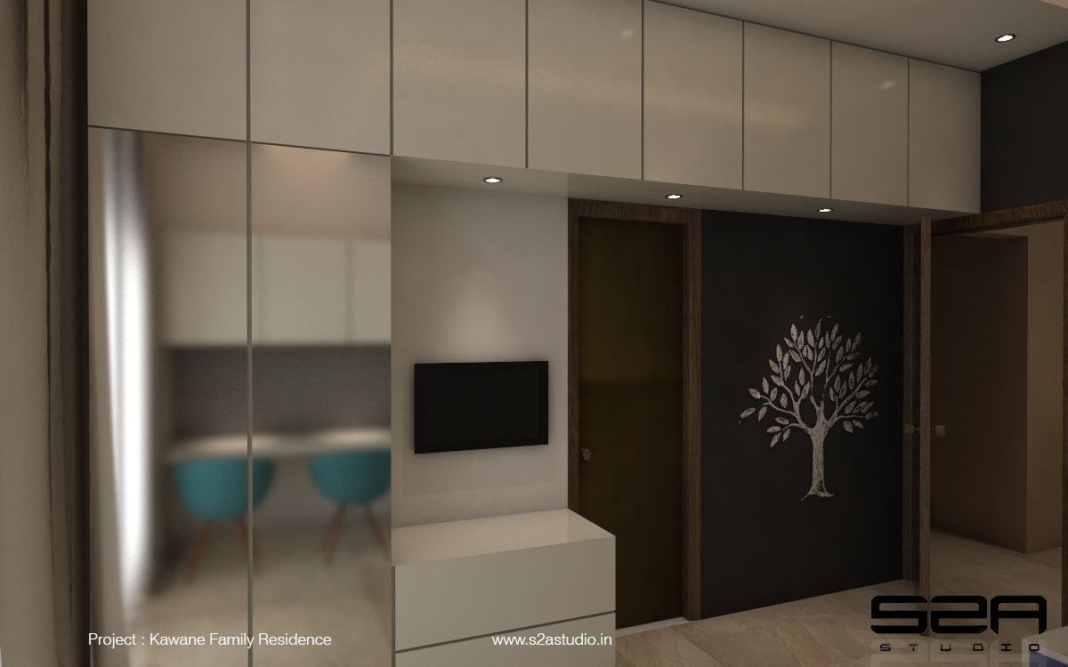 Residential Apartment , S2A studio S2A studio Modern Yatak Odası