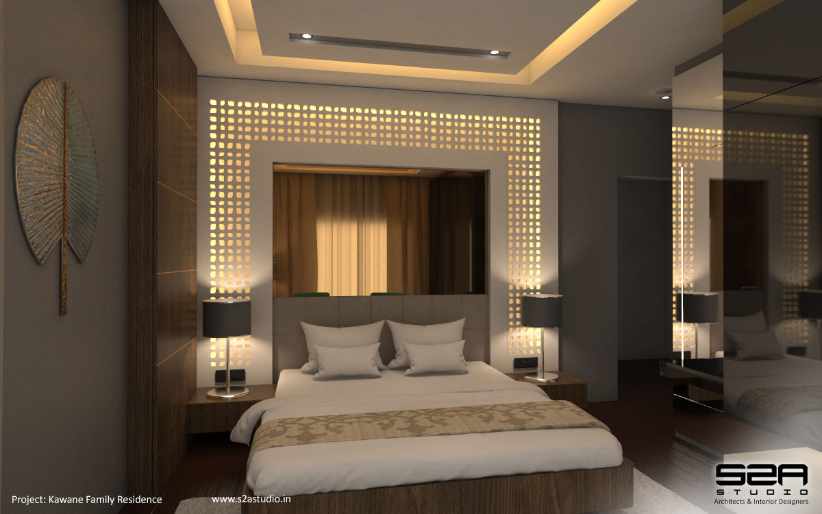 Residential Apartment , S2A studio S2A studio Kamar Tidur Modern