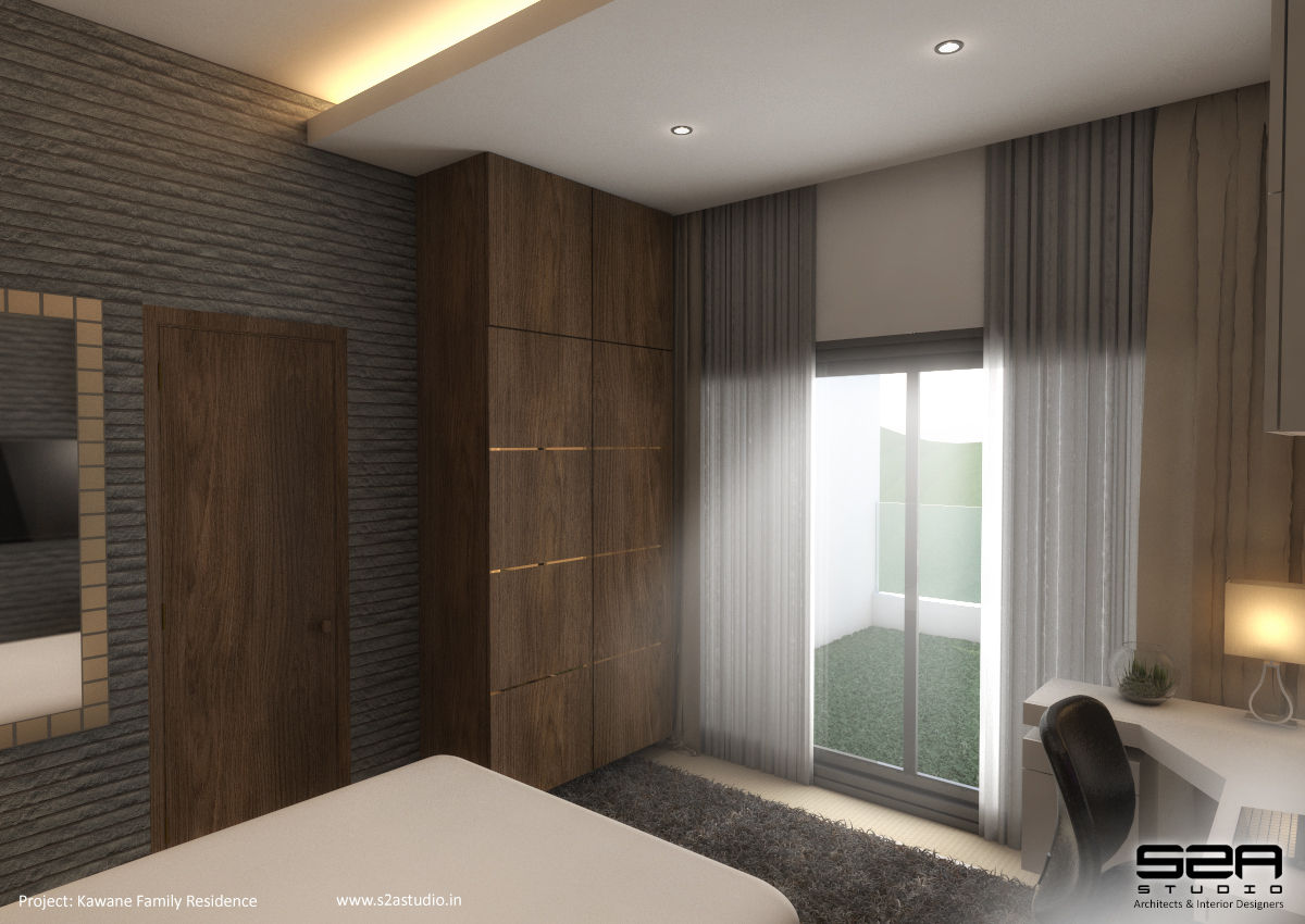 Residential Apartment , S2A studio S2A studio غرفة نوم