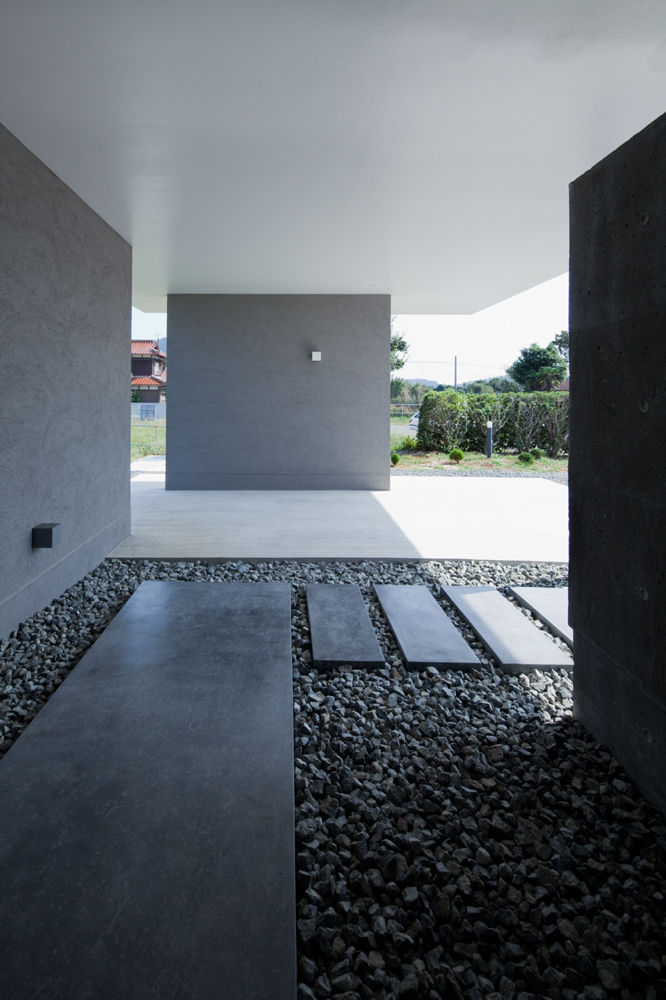 MT-house, 森裕建築設計事務所 / Mori Architect Office 森裕建築設計事務所 / Mori Architect Office 모던스타일 복도, 현관 & 계단