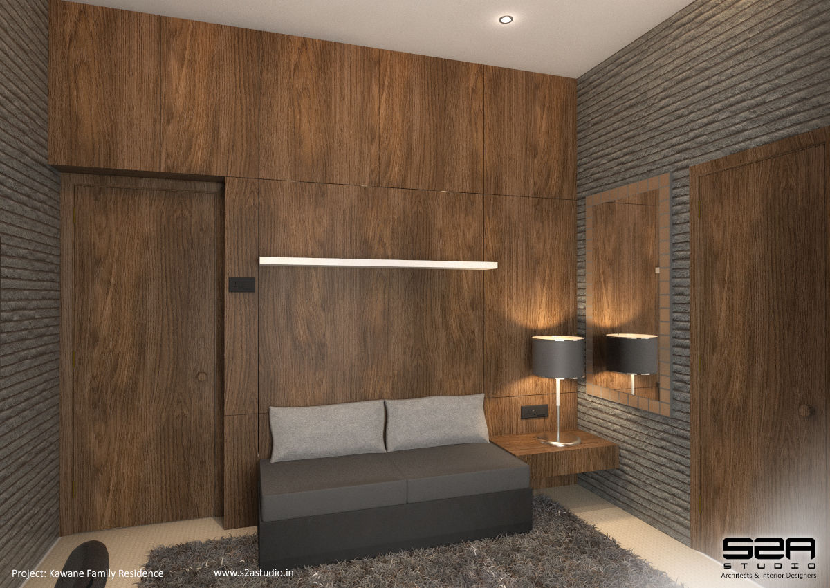 Residential Apartment , S2A studio S2A studio Modern Yatak Odası