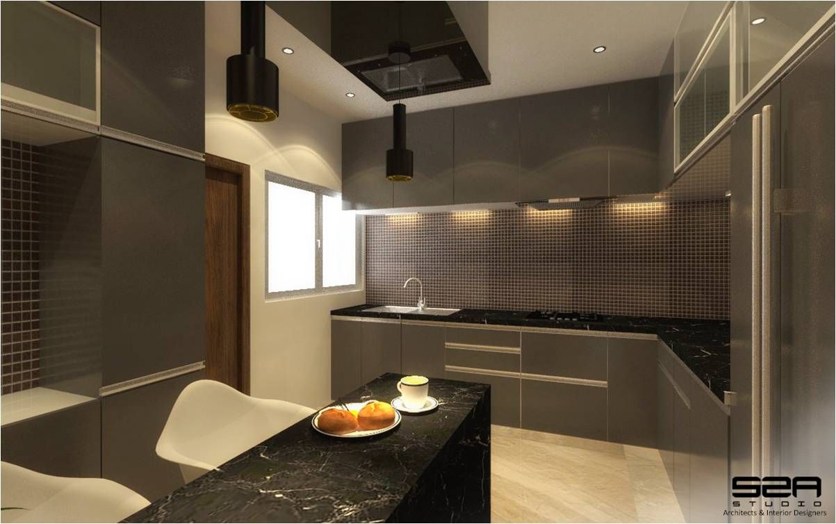 Residential Apartment , S2A studio S2A studio Dapur Modern