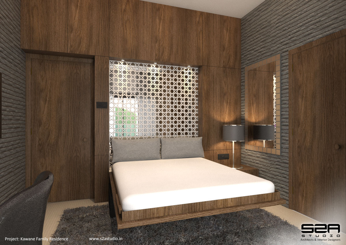 Residential Apartment , S2A studio S2A studio Phòng ngủ phong cách hiện đại