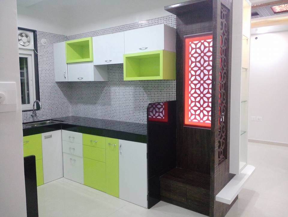 2 BHK RESIDENTIAL PROJECT @2016, SHARADA INTERIORS SHARADA INTERIORS Modern kitchen