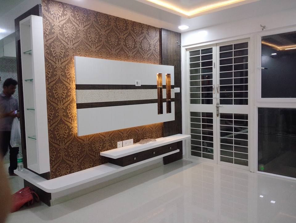 2 BHK RESIDENTIAL PROJECT @2016, SHARADA INTERIORS SHARADA INTERIORS Modern living room