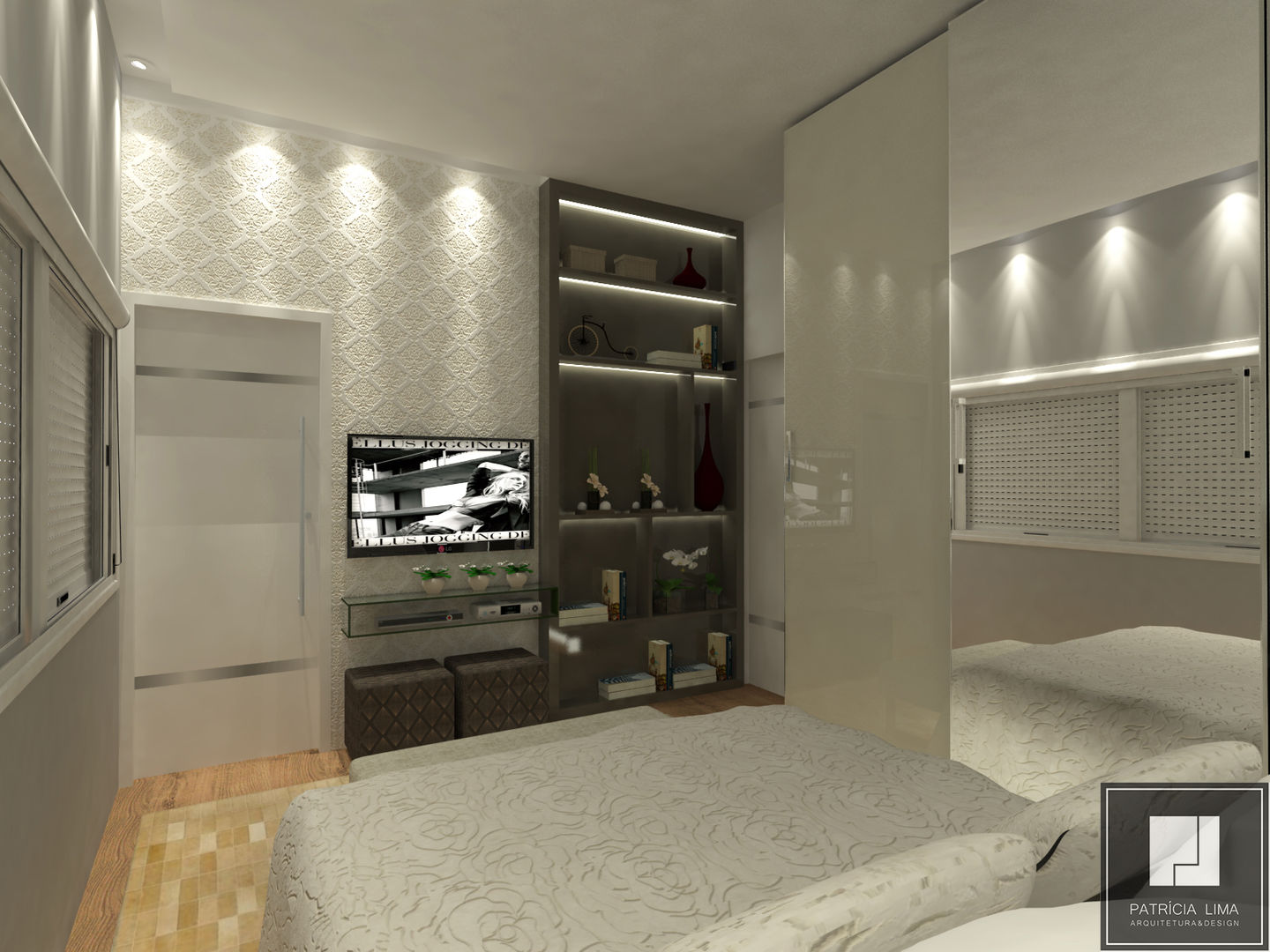 PROJETO AZEVEDO REIS, Patrícia Lima - Arquitetura e Design Patrícia Lima - Arquitetura e Design Classic style bedroom MDF