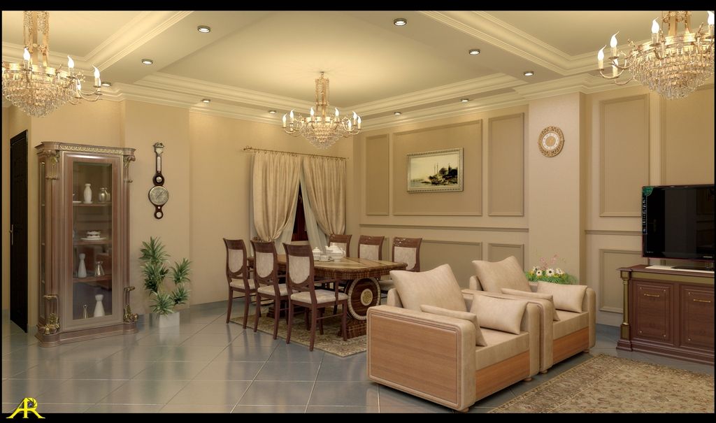 شقة مصرية بتصميم بين الكلاسيك والمودرن, Etihad Constructio & Decor Etihad Constructio & Decor 客廳 配件與裝飾品