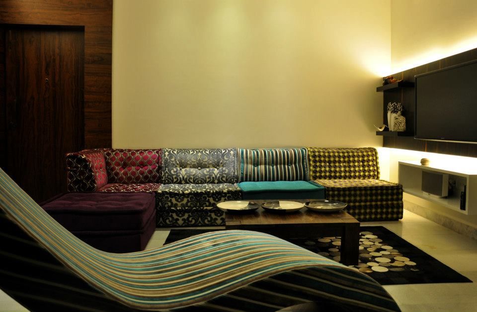 Mittal Residence, Colaba, Mumbai , Inscape Designers Inscape Designers 客廳