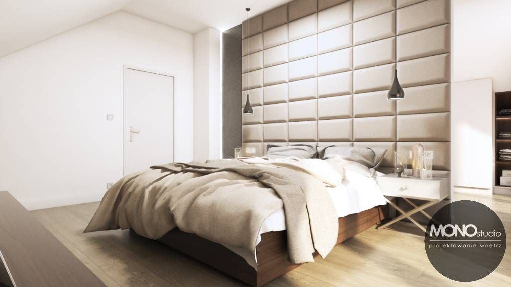 Dom w nowoczesnym, ciepłym klimacie, MONOstudio MONOstudio Modern style bedroom