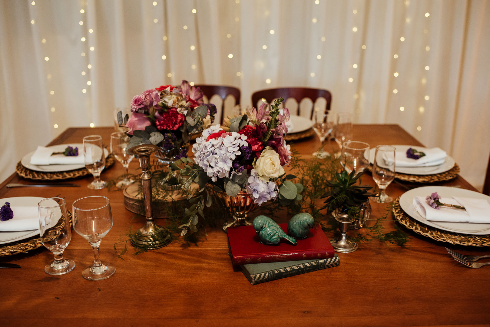 Mesa para Noivos Cena De.Coração Jardins campestres mesa de jantar,noivos,casamento,decoração,flores,vintage,Plantas e flores