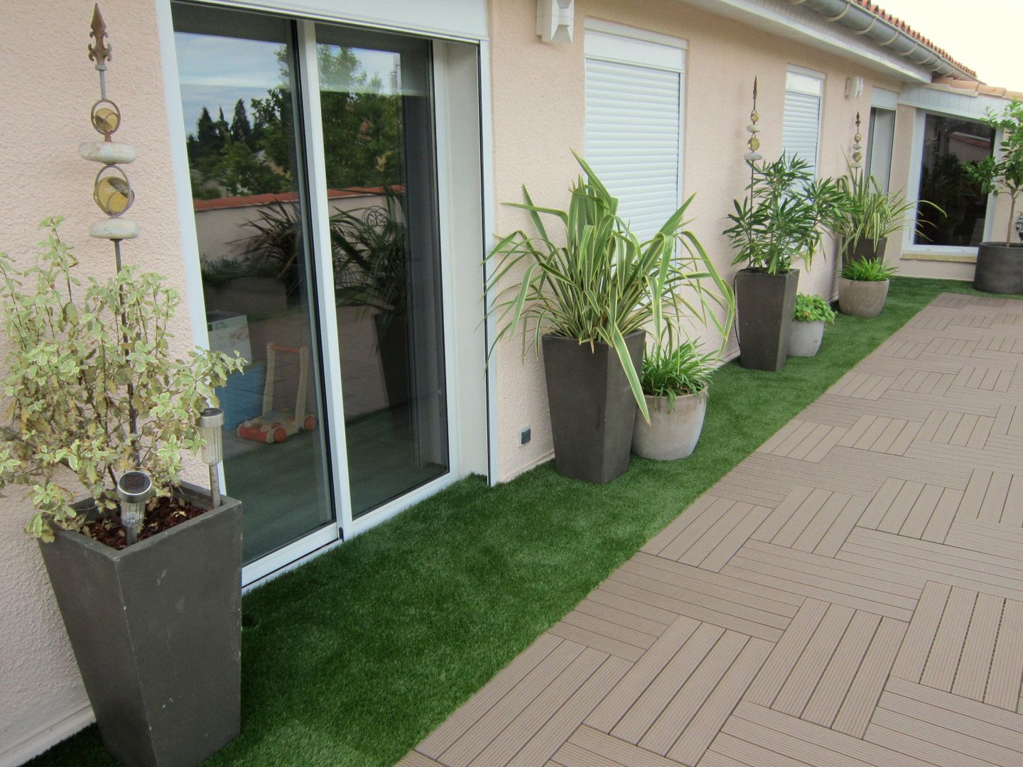 Une terrasse en toiture de 80 m2, Les Jardins de Marion Les Jardins de Marion