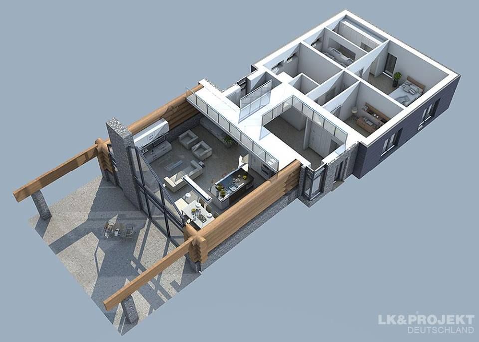 Dieses Haus ist einfach mal anders. Unser Projekt LK&684, LK&Projekt GmbH LK&Projekt GmbH منازل