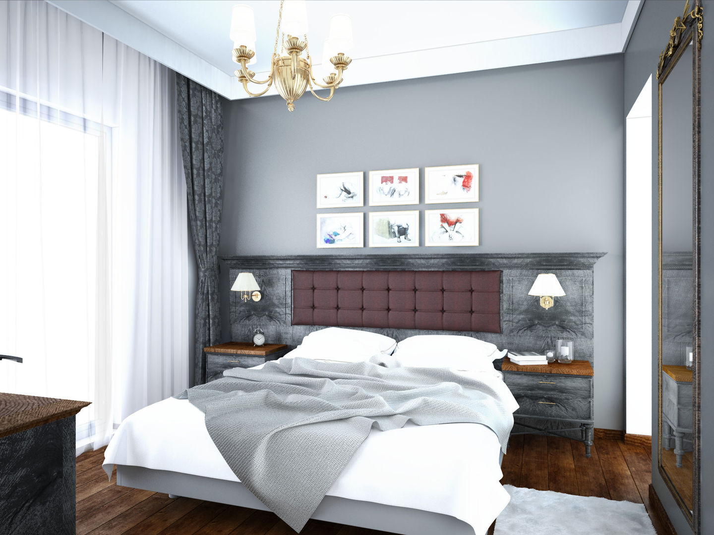 Villa Projelerimiz (3D), Öykü İç Mimarlık Öykü İç Mimarlık Modern style bedroom