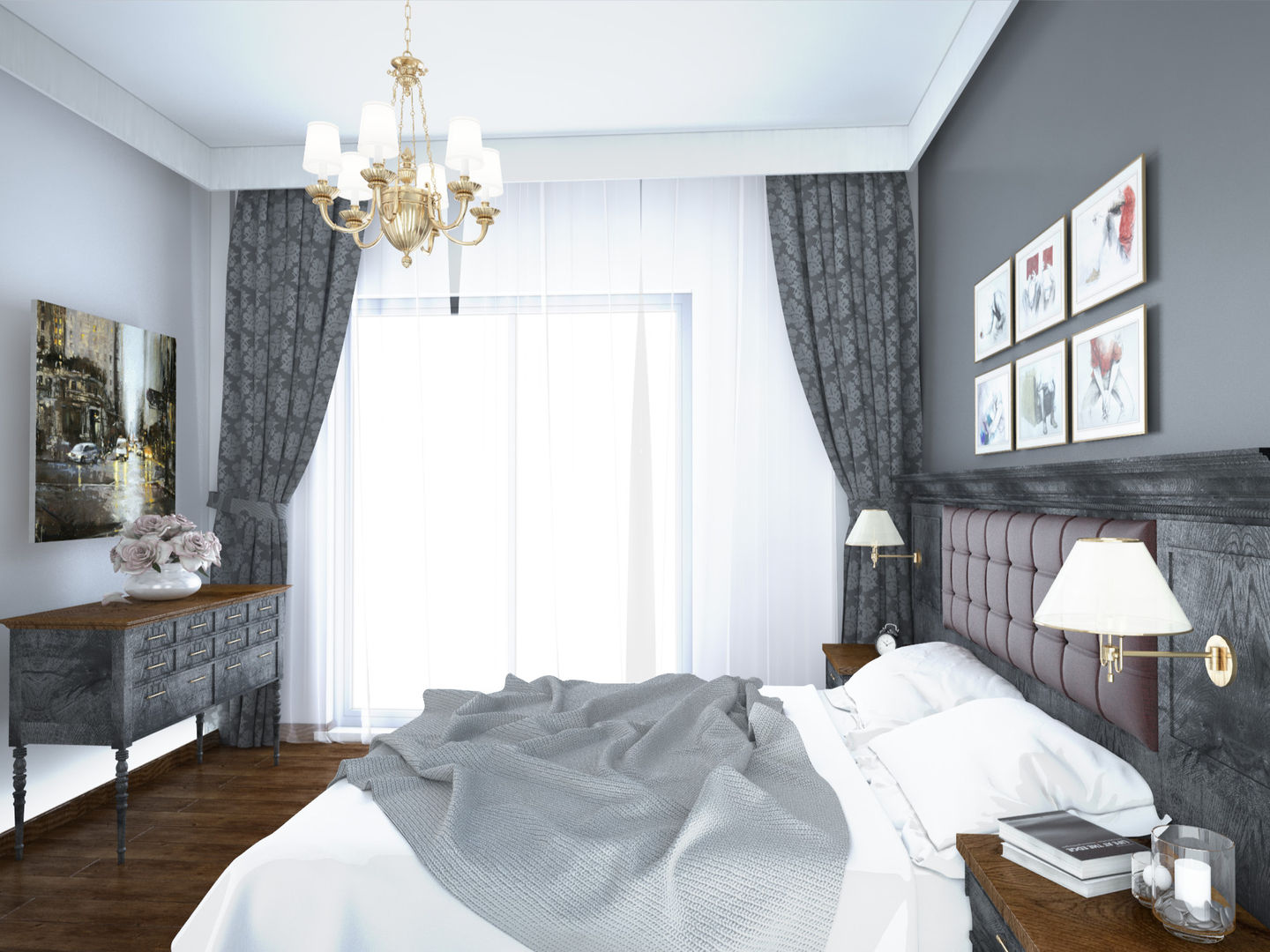 Villa Projelerimiz (3D), Öykü İç Mimarlık Öykü İç Mimarlık Bedroom