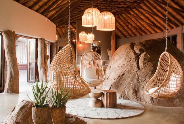 Madikwe Hills informal lounge Nowadays Interiors Commercial spaces Wood Wood effect Hotels