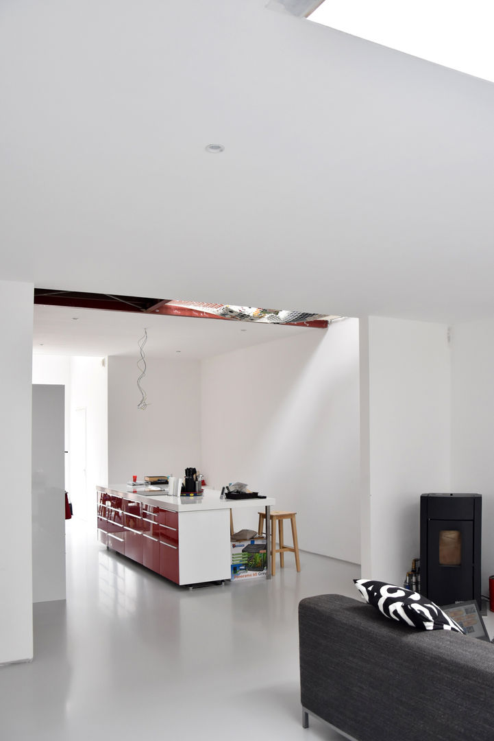 Energieneutrale woning Buiksloterham, CUBE architecten CUBE architecten Modern living room