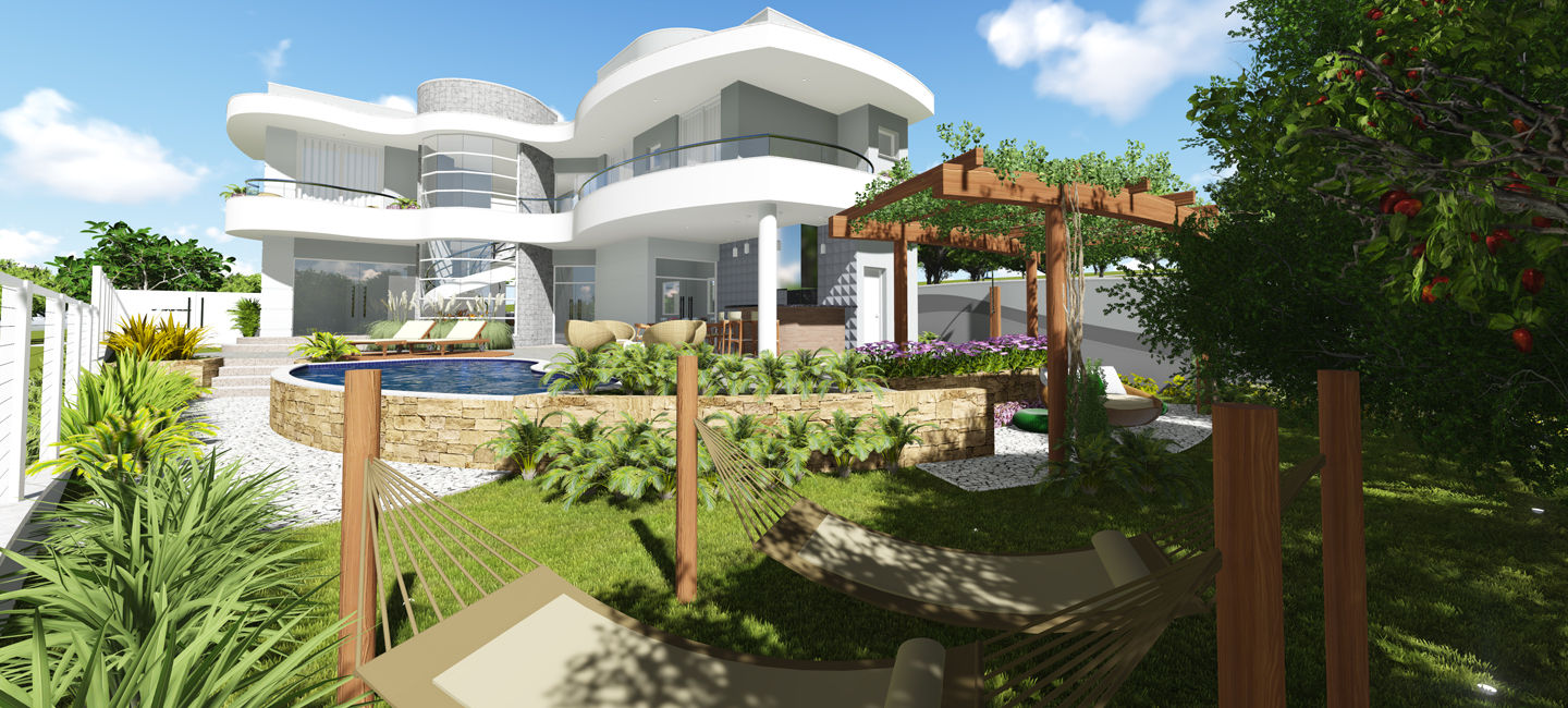 Projeto Arquitetura Residencial SD, arquiteto bignotto arquiteto bignotto Modern houses