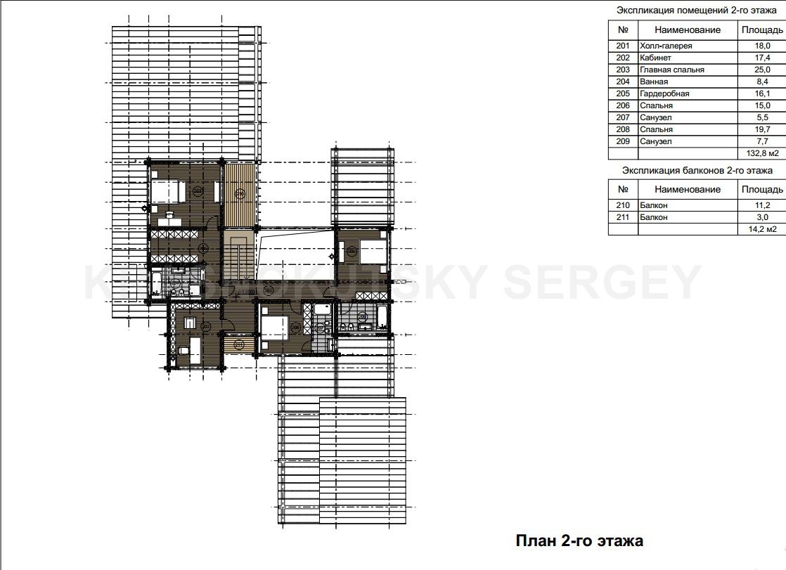 ДОМ ИЗ КЛЕЕНОГО БРУСА VILLA CEREUS-2, project-ks project-ks