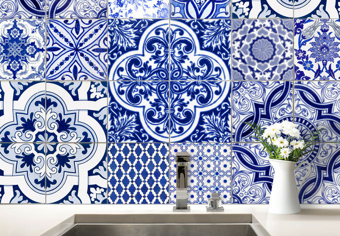 Stickers pour carrelage, wall-art.fr wall-art.fr Mediterranean style walls & floors Wall tattoos