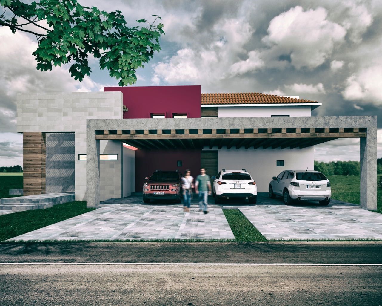 PROPUESTA FACHADA homify Casas modernas