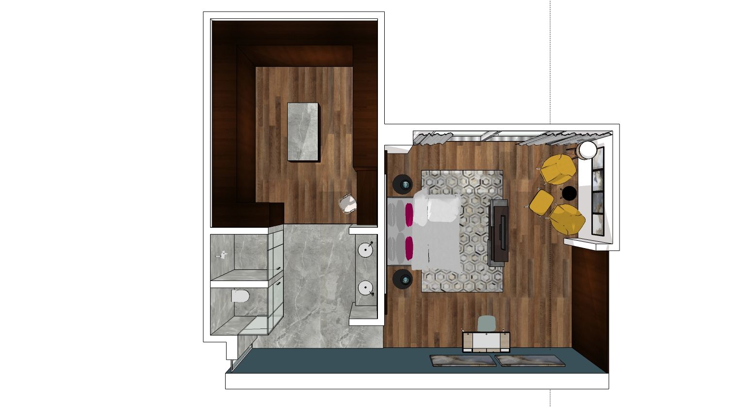 PROPUESTA RECÁMARA homify Dormitorios de estilo moderno