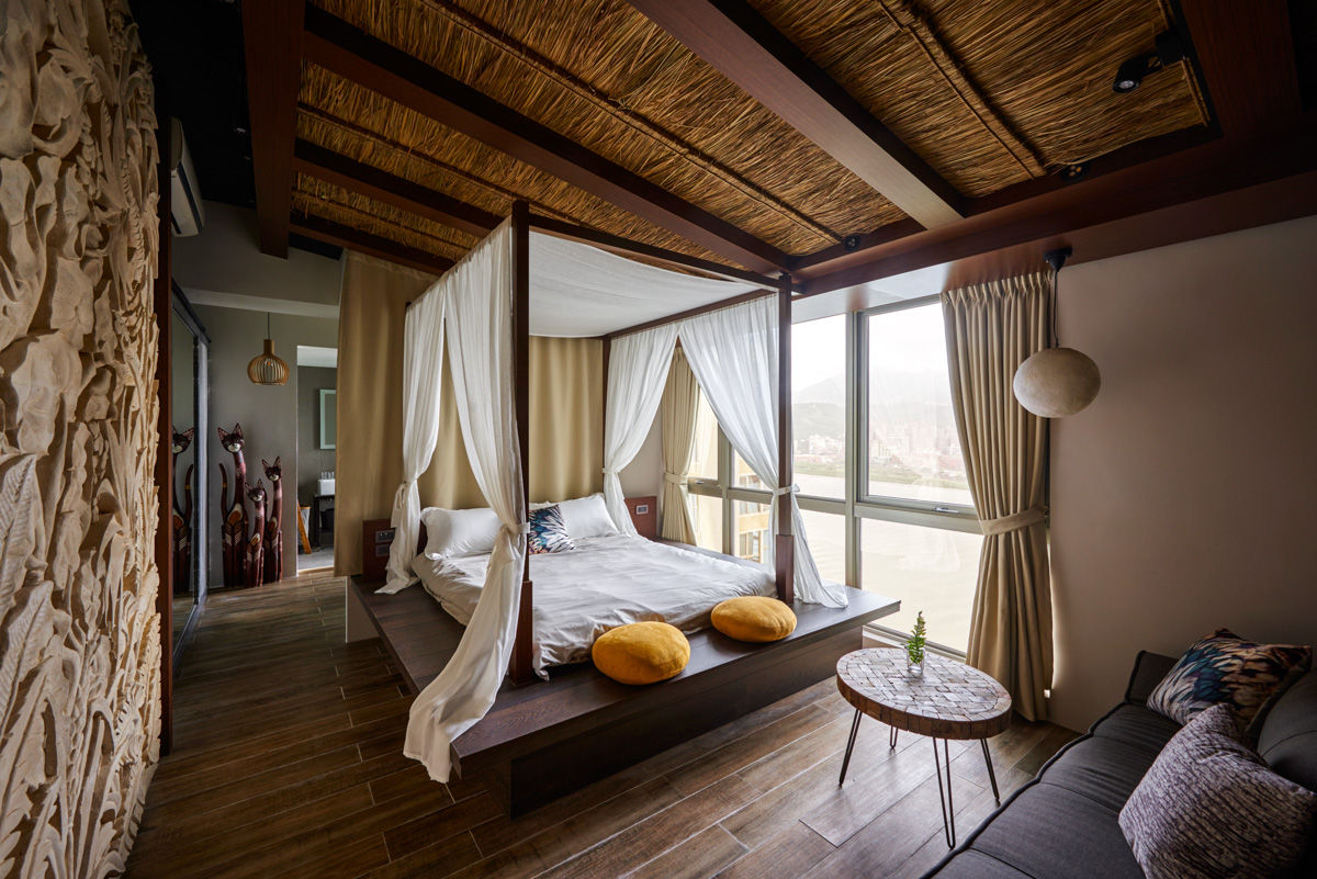 旅行的記憶_漫遊峇里島, 有偶設計 YOO Design 有偶設計 YOO Design Phòng ngủ phong cách nhiệt đới