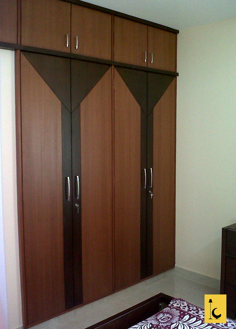 Mohtisham Greenwoods, Mangalore Indoor Concepts Modern style bedroom Wood Wood effect Wardrobes & closets