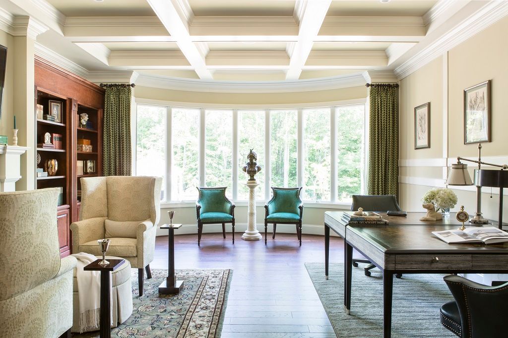 Riverside Retreat - Library and Office Lorna Gross Interior Design Study/office