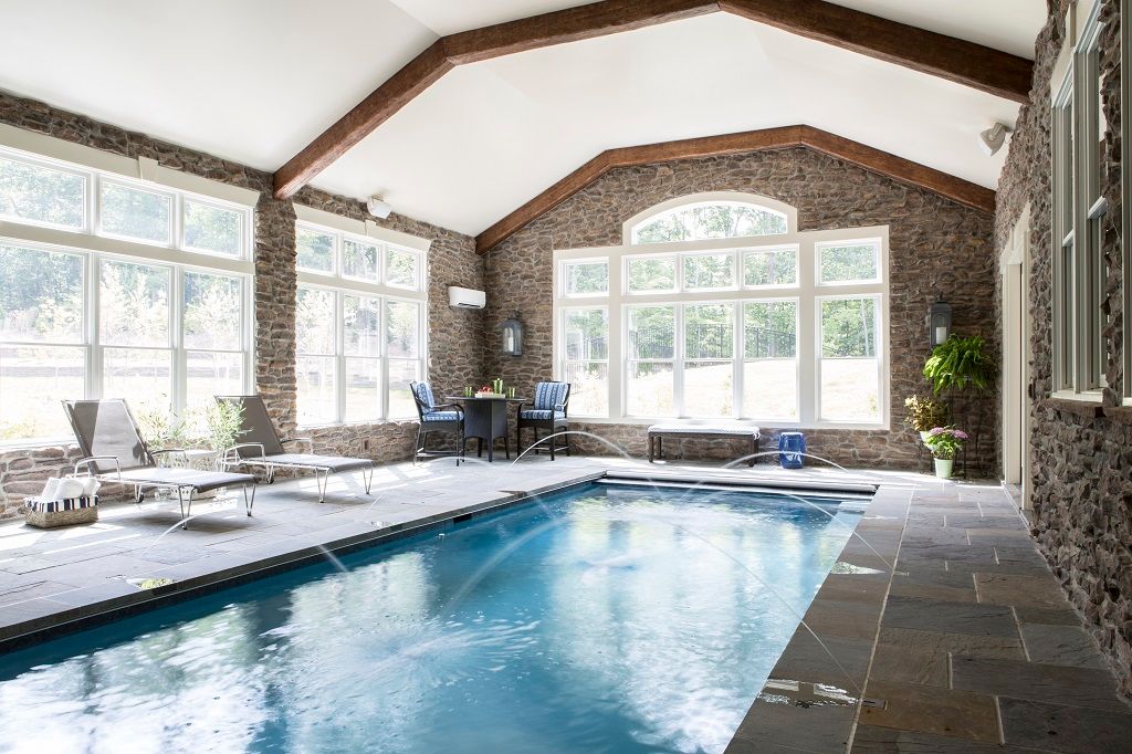 Riverside Retreat Lorna Gross Interior Design Classic style pool