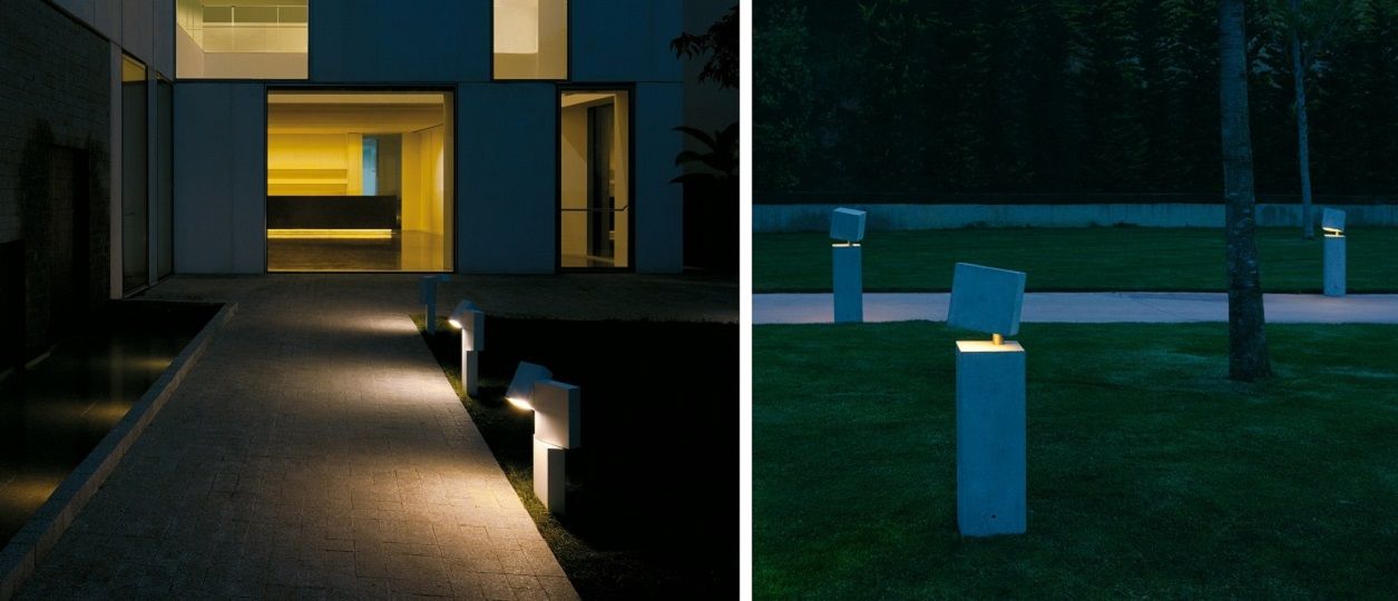 Balizas y bolardos de exterior (VIBIA) Rufo Iluminación Jardines modernos: Ideas, imágenes y decoración Iluminación