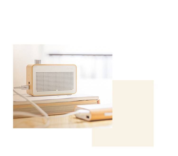 Wooden wireless speaker, mochi mochi