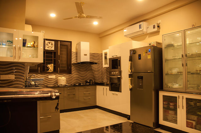 Suryanagar Residence, Bhubaneswar, Schaffen Amenities Private Limited Schaffen Amenities Private Limited Cozinhas modernas