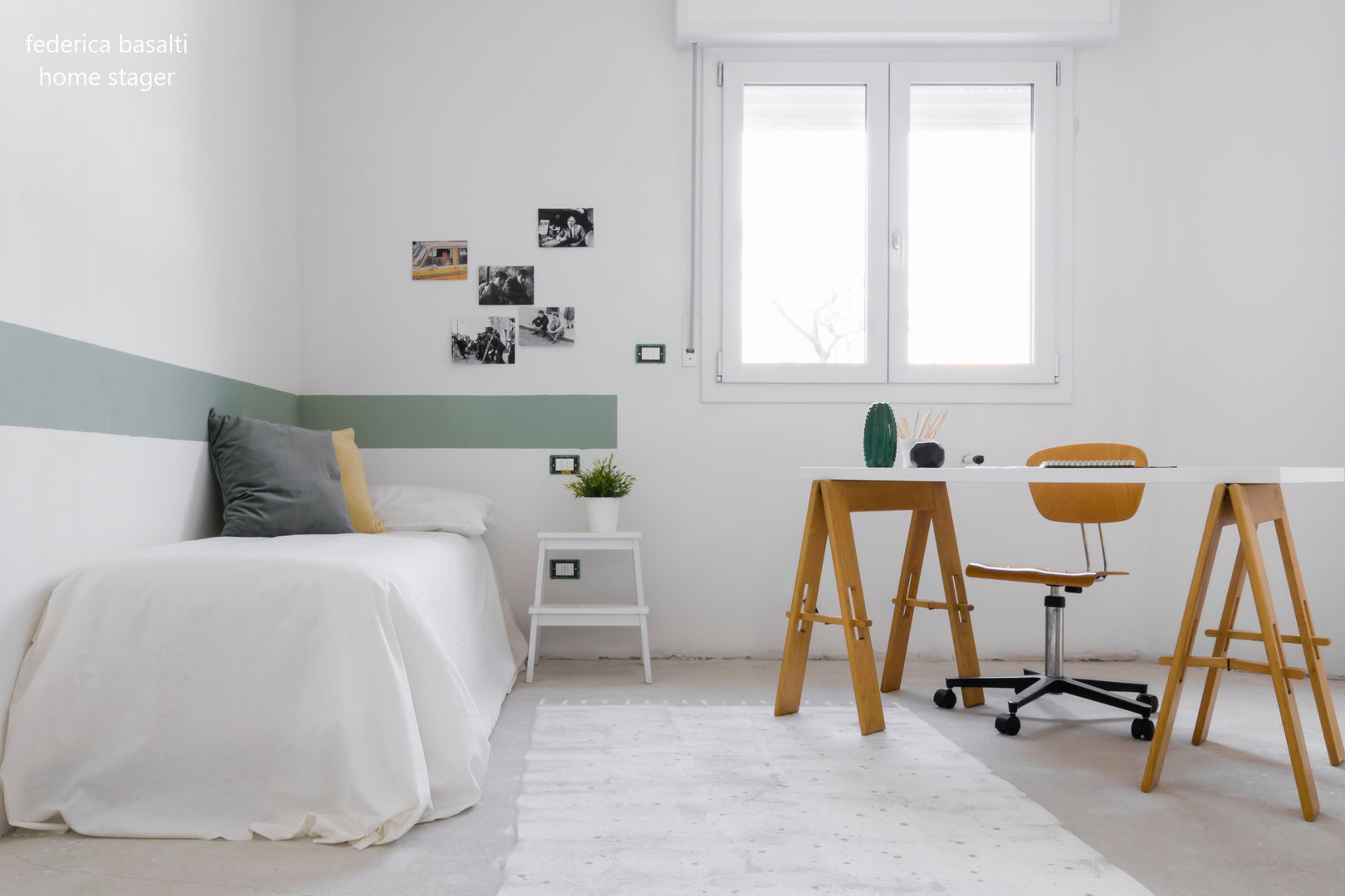 ERA SOLO UN CANTIERE, federica basalti home staging federica basalti home staging Chambre d'enfant scandinave