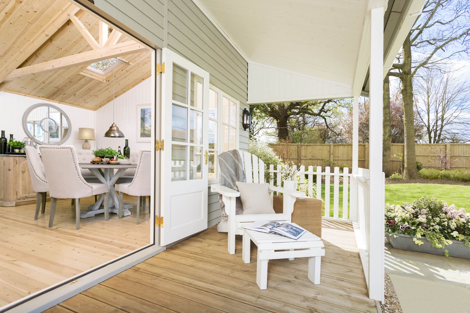 Garden Room with Veranda CraneGardenBuildings Garage/shed Garages & sheds