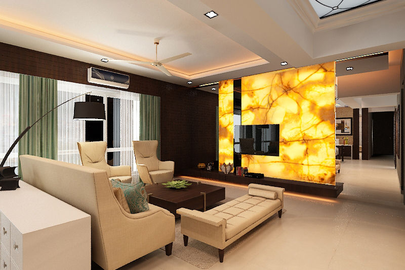 Entertainment wall homify Living room Wood Wood effect