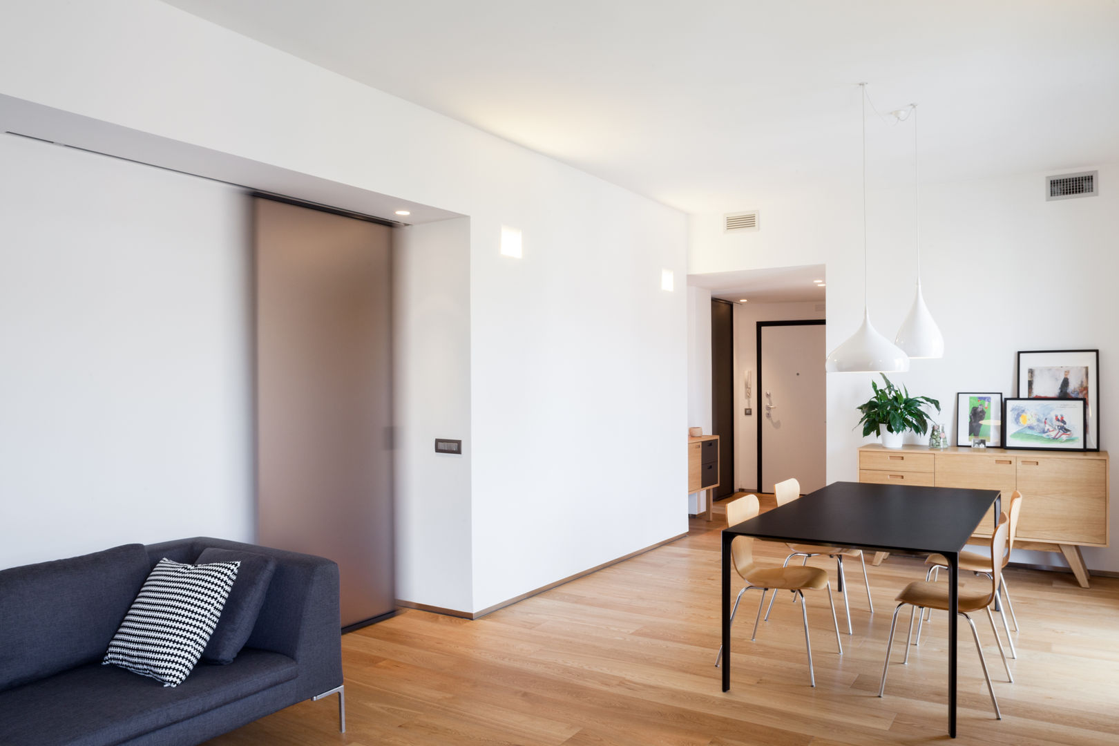 casa SR, M2Bstudio M2Bstudio Minimalistische woonkamers