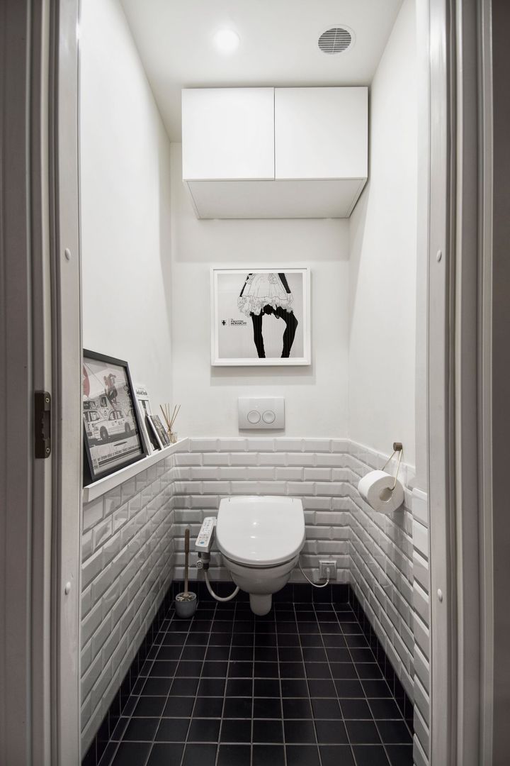 Интерьер AV INT2architecture Ванная комната в скандинавском стиле Плитка