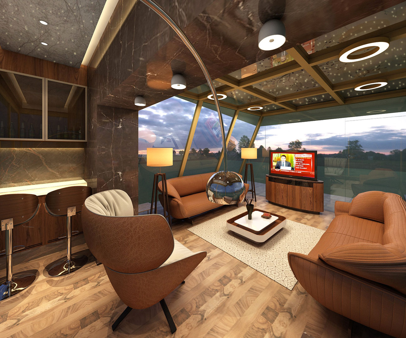 Sky Lounge, Mah-Dee group Mah-Dee group Modern media room Furniture,Table,Sky,Wood,Interior design,Chair,Couch,Floor,Living room,Flooring