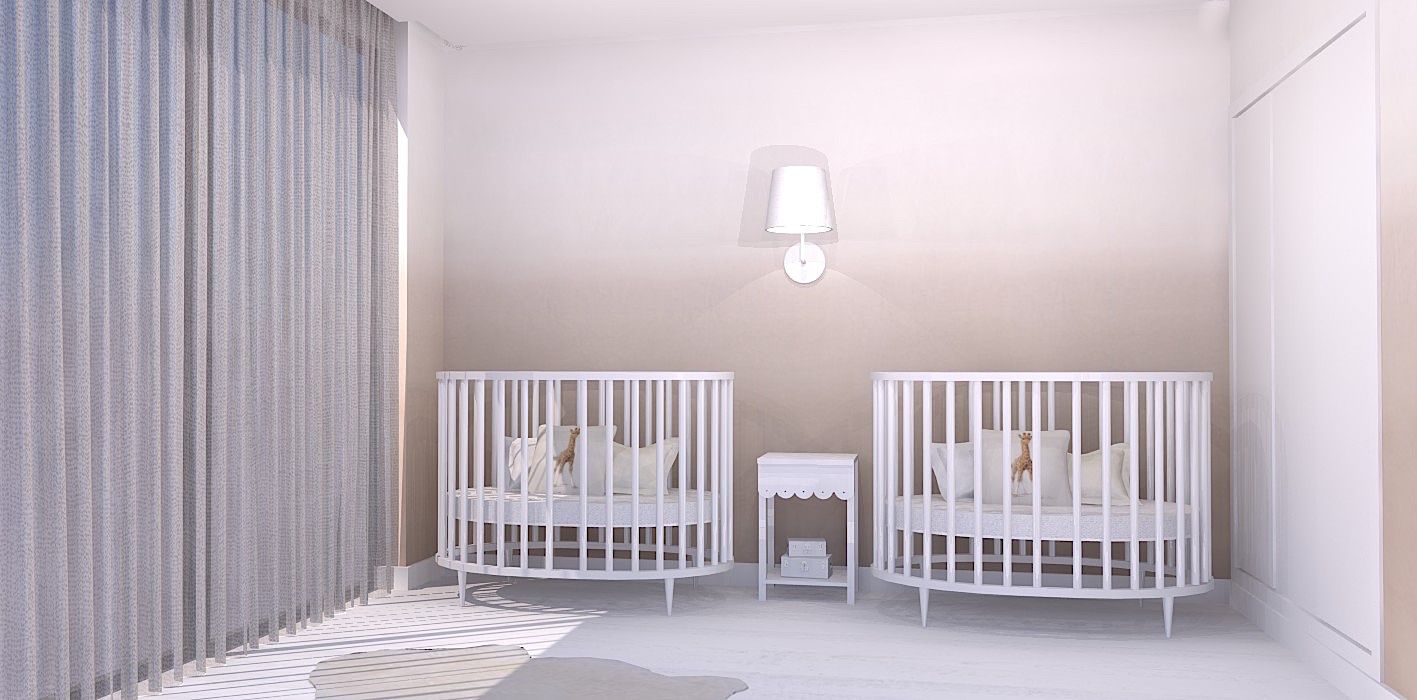 Twin Bedroom Project, Santiago | Interior Design Studio Santiago | Interior Design Studio Nursery/kid’s room