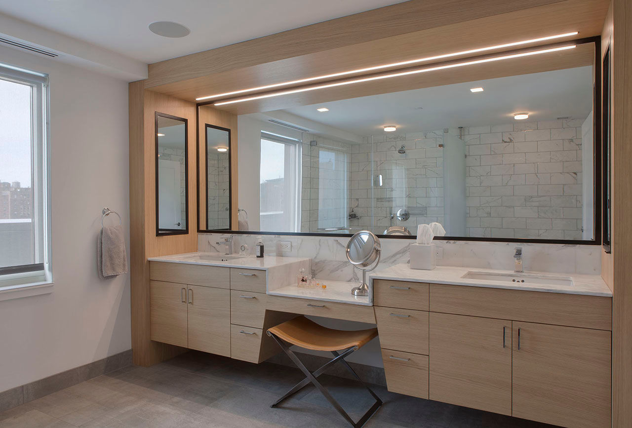 W 87th St Penthouse, Eisner Design Eisner Design Modern Bathroom bathroom vanity