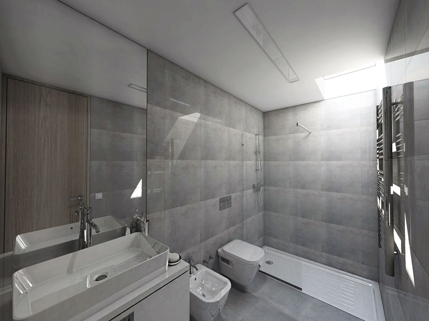 homify Modern bathroom