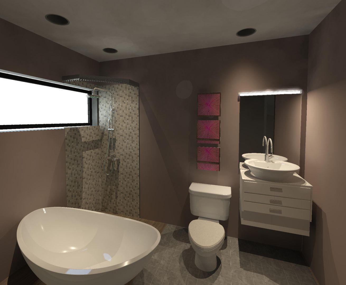 homify Modern bathroom سنگ مرمر