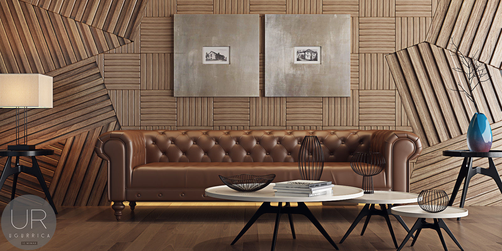 Ahşap Duvar Kaplama / Wood wall covering homify Modern Oturma Odası Ahşap Ahşap rengi içmimarlık,dekokarsyon,ahşap,ahşappanel,tasarım,evdekorasyonu