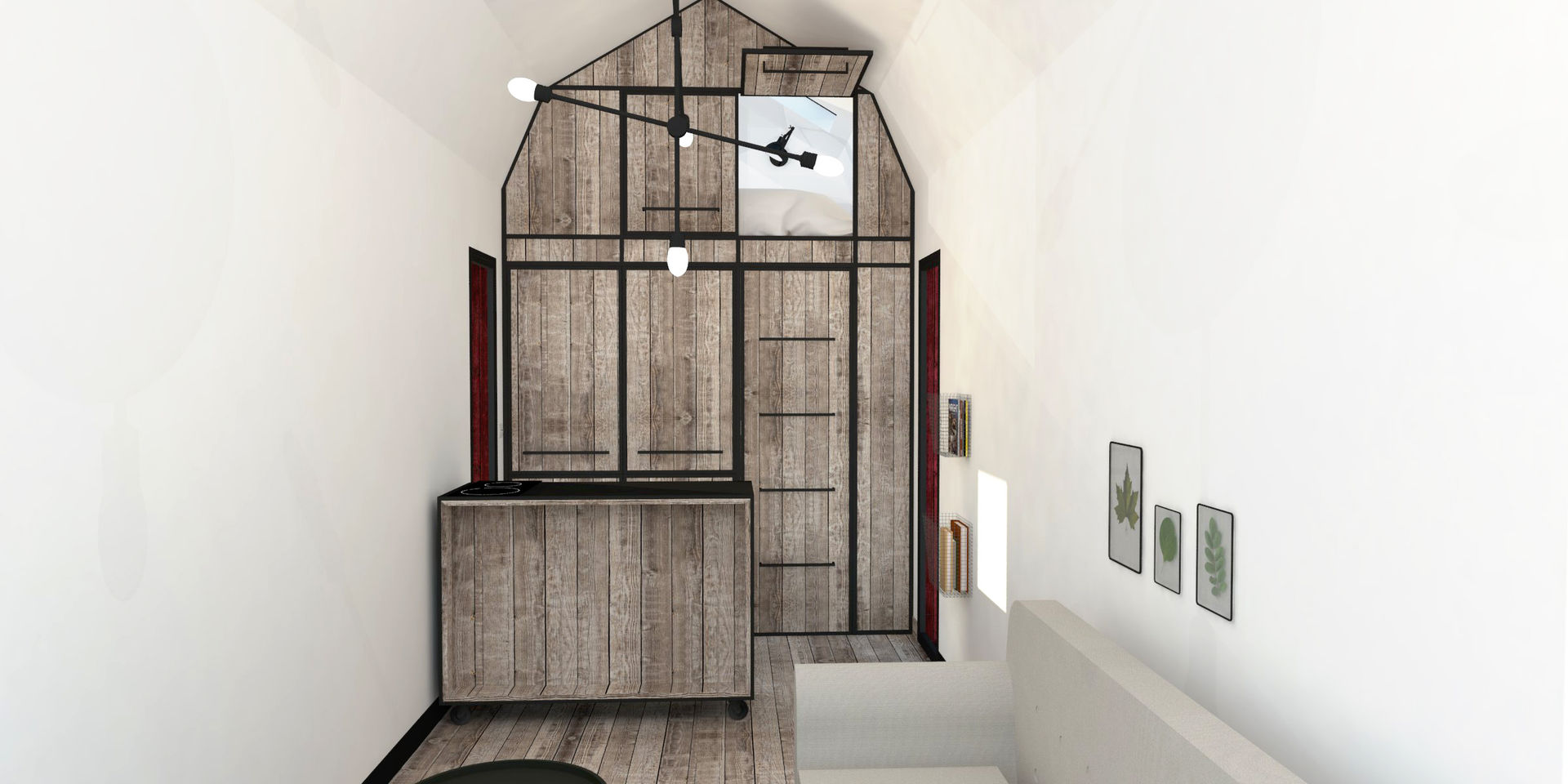 Tiny House, Ophélie Dohy architecte d'intérieur Ophélie Dohy architecte d'intérieur Вітальня