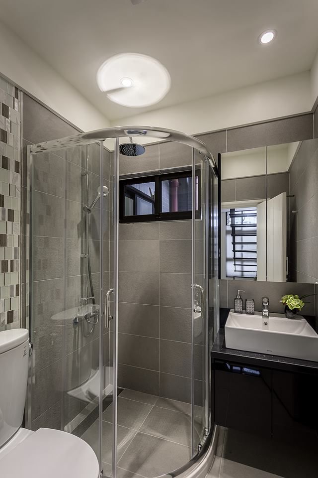客浴室 你妳國際空間設計 現代浴室設計點子、靈感&圖片 浴室,馬賽克,室內設計