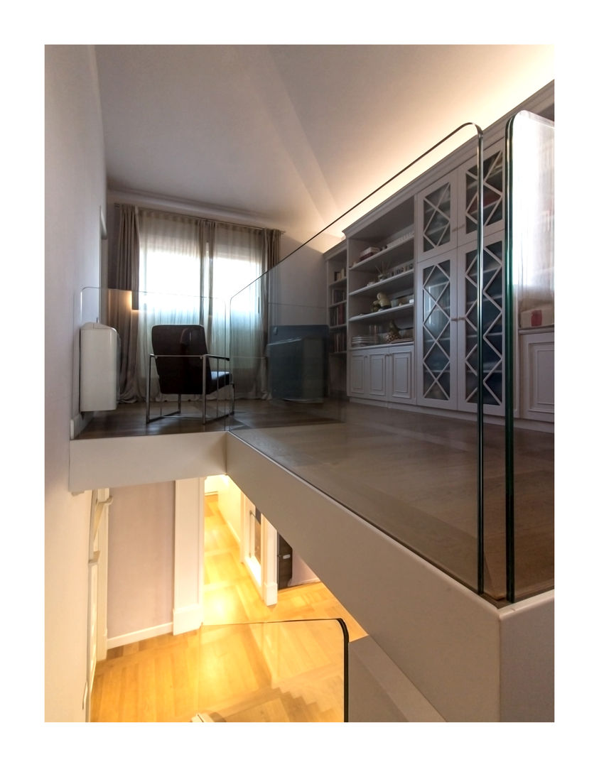 Residenza Privata R.E. - Vinci , Zeno Pucci+Architects Zeno Pucci+Architects Modern Corridor, Hallway and Staircase